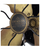 Circa 1929 Emerson 12" Type 29646  Brass Bladed Oscillating Desk Fan Original Finish
