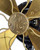 Circa 1905 GE 12" Pancake Desk Fan w/ Half-ribbed Base Trunnion Mount