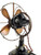 Circa 1930's All Original 8" Zephyr Orbital Oscillating Desk Fan