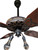 Circa 1909 52" GE Oak Leaf Ceiling Fan Original Copper Oxide Finish Circa 1909 52" GE Oak Leaf Ceiling Fan Original Copper Oxide Finish