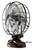 Circa 1936 All Original 12" Silver Swan Type 5460 D Chrome Guard Art Deco Oscillating Desk Fan