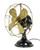Circa 1911 12" GE Big Motor Yoke BMY Brass Blade Desk/Wall Mount Fan Restored