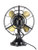 Circa 1920's 12" 4 Blade GE Brass Bell AOU Oscillating Desk Fan