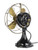 Circa 1911 12" Restored GE Big Motor Yoke BMY Brass Blade Desk/Wall Mount Fan