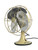 Circa 1933 8" GE Quiet Blade Oscillating Desk Fan Original Rare Ivory Color
