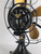 Restored Circa 1919 12" GE 2 Star 4 Brass Blade Oscillating Desk Fan