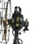Restored Circa 1919 12" GE 2 Star 4 Brass Blade Oscillating Desk Fan