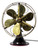 Circa 1914 6 wing  12" Peerless Cone Base Front Oscillator Restored
