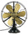 Circa 1919 6 Blade 12" GE 3 Star Oscillating Desk Fan w/original Perfumizer attachment
