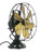 Circa 1919 6 Blade 12" GE 3 Star Oscillating Desk Fan w/original Perfumizer attachment