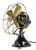 Professionally Restored Circa 1919  8" GE Badged Delco Light 32v DC Oscillating Desk Fan