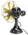 Original RARE 12" FWEW 6 Blade Sidewinder Brass Fan