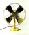 Professionally Restored All Brass 8" Diehl Fan 