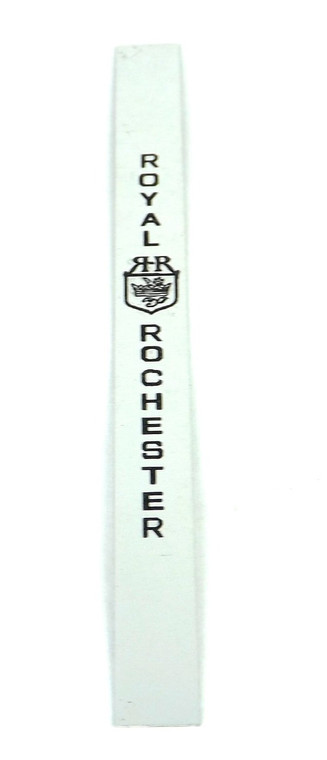 Limited Production Royal Rochester Etched Aluminum Tag