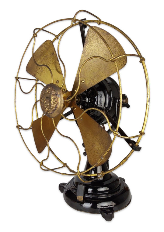 Original Circa 1920 12" GEC Tab Base Freezor Magnet Desk Fan