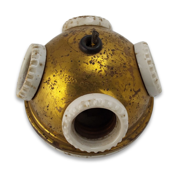 Benjamin Electric 4 Hole Socket Cluster Surface Mount - Antique Fan ...
