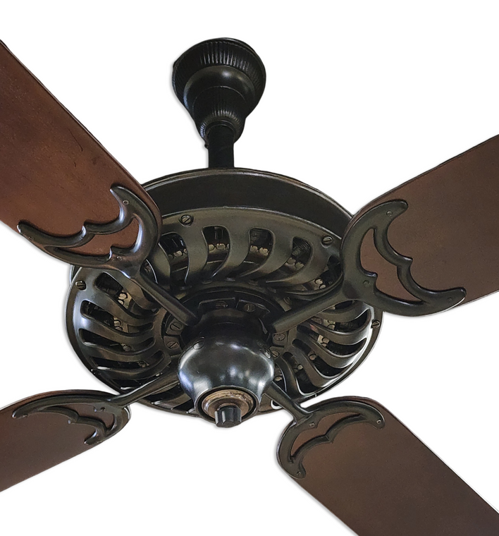 Circa 1906 54" Tuerk Type C "Wavy" Bottom Ceiling Fan  Professionally Restored Circa 1906 54" Tuerk Type C "Wavy" Bottom Ceiling Fan  Professionally Restored