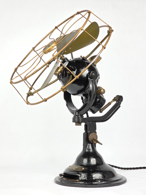 Circa 1930's 12" Verity Orbital Oscillating Desk Fan