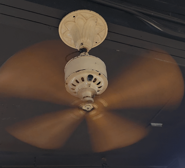 Circa 1918 French Genteur Ceiling Fan