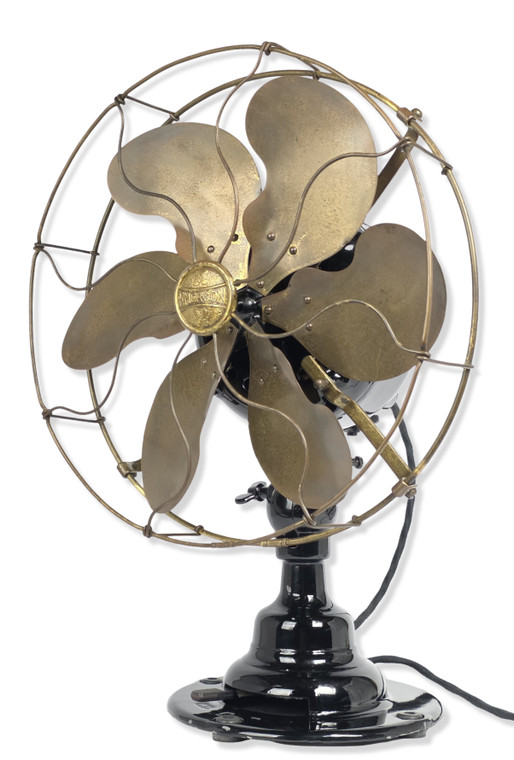 Restored Circa 1914 Emerson 21666 12" Oscillating Desk Fan