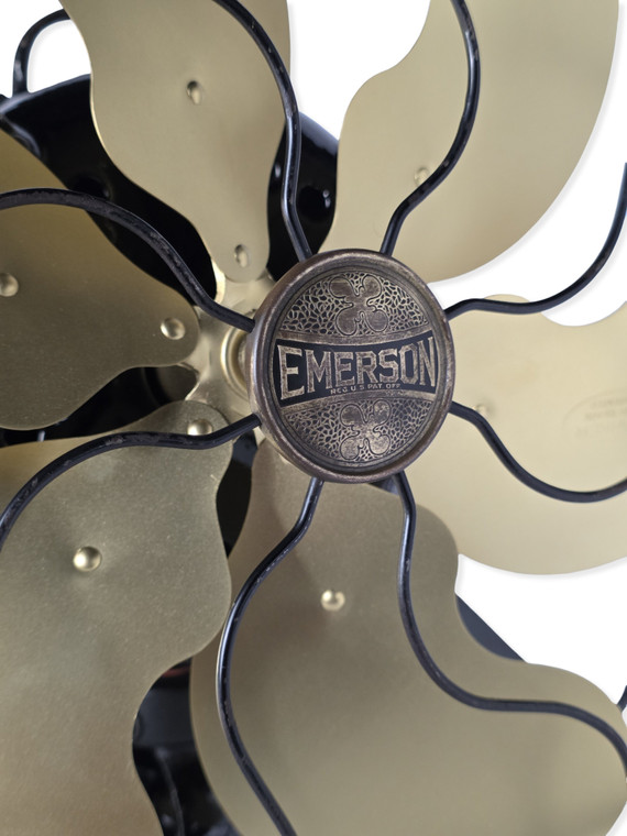 Circa 1929 Emerson Type 29666 6 Blade Oscillating Desk Fan - original ...