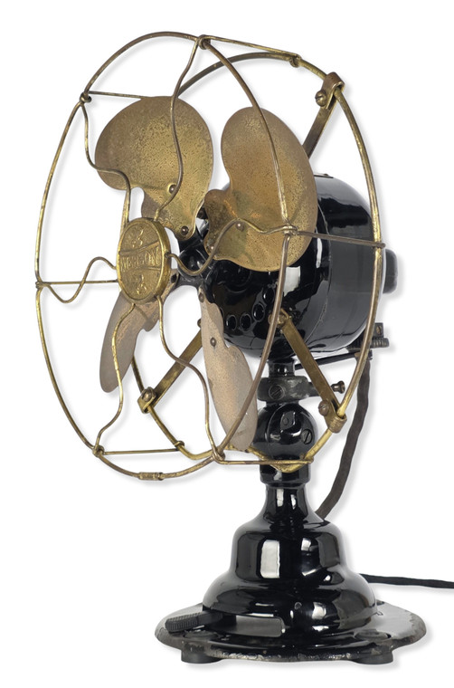 Circa 1914  9" Emerson Type  21645 Oscillating Desk Fan Original Finish