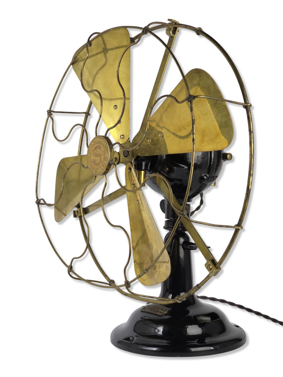 Circa 1911 16" Sprague Ball Motor DC Stationary Desk Fan