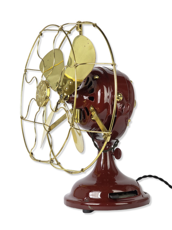 Circa 1908 12" GE "BMY" Restored Wine Red