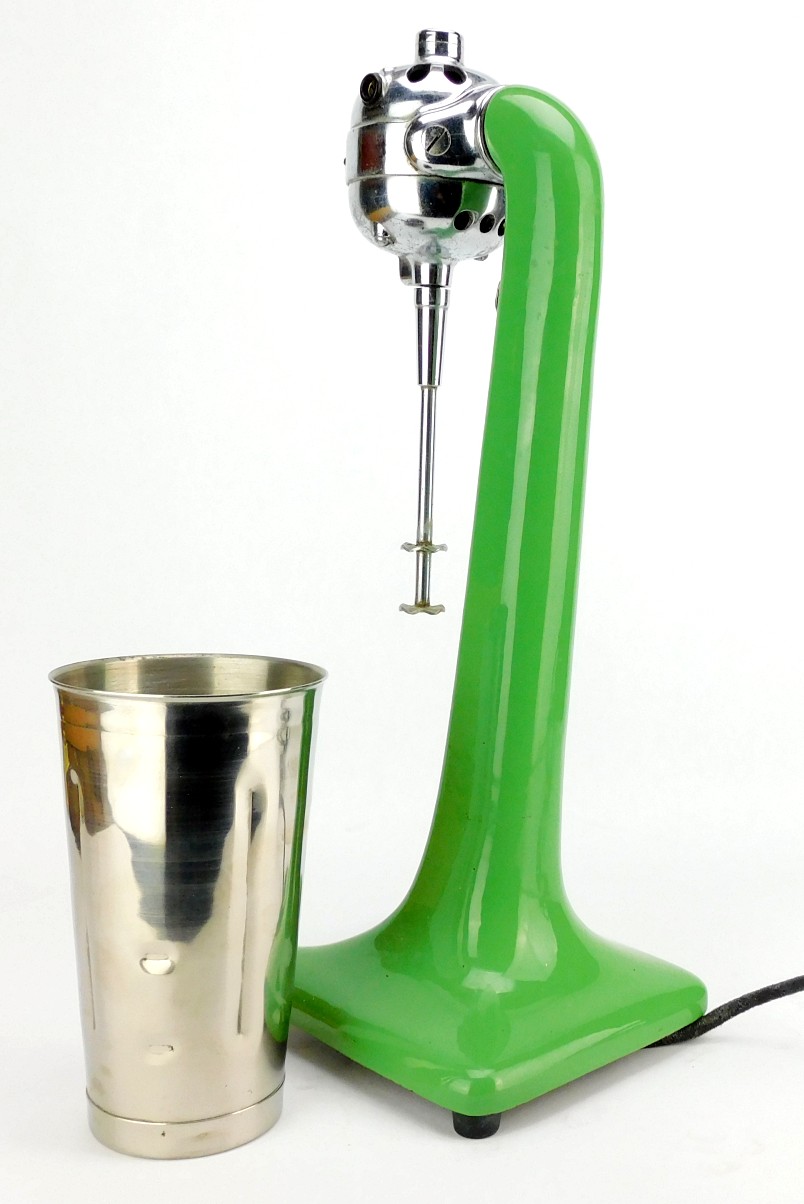 Hamilton Beach Milkshake Maker Vintage in Jadite Green at 1stDibs