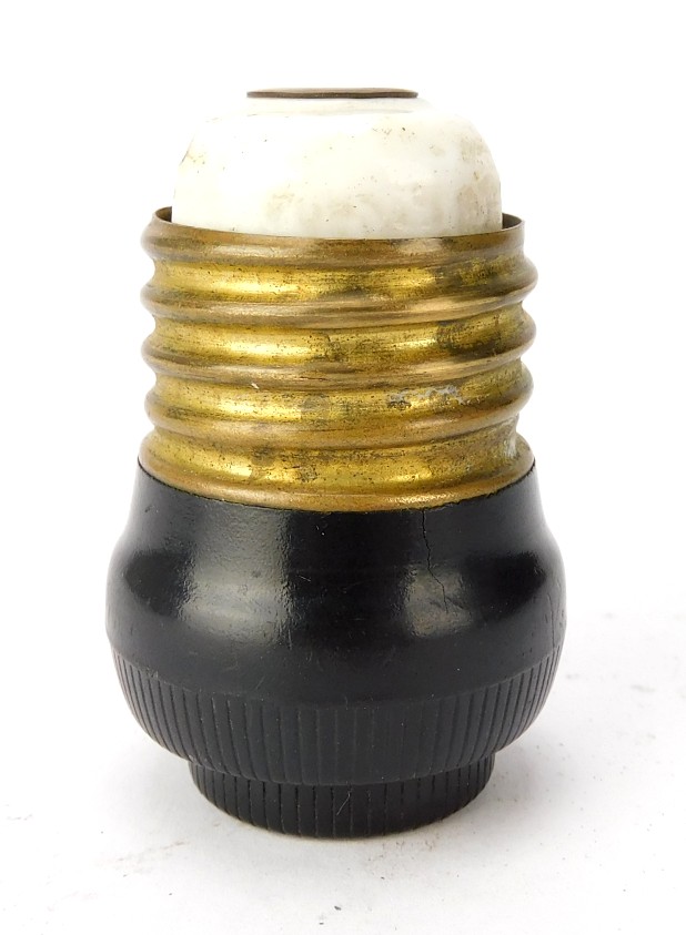Rare Antique Benjamin Electric Screw In Socket Attachment Plug Unique Design