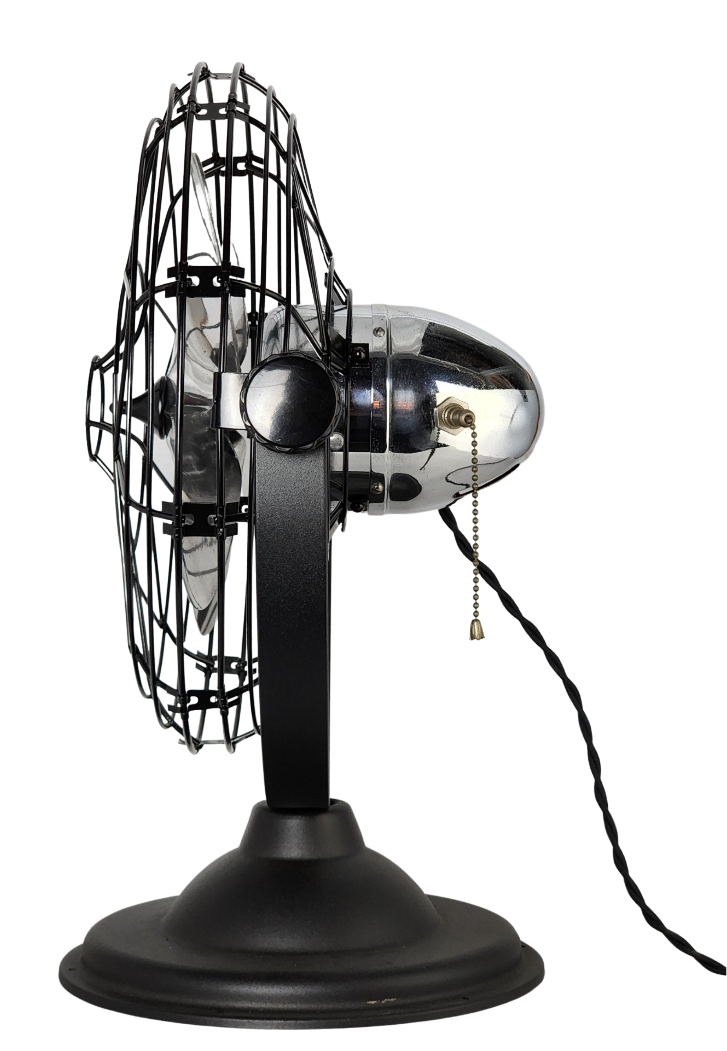 Circa 1940 12" Air Beam Art Deco Restored Desk Fan Antique Fan Supply Co