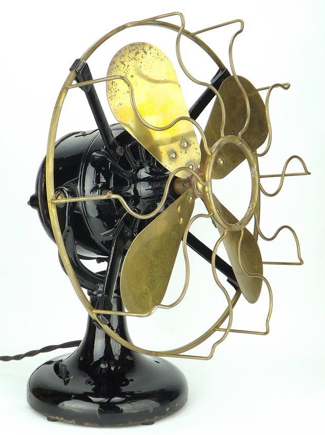 Rare Dayton Westinghouse Style 12 Brass Tank Motor Fan