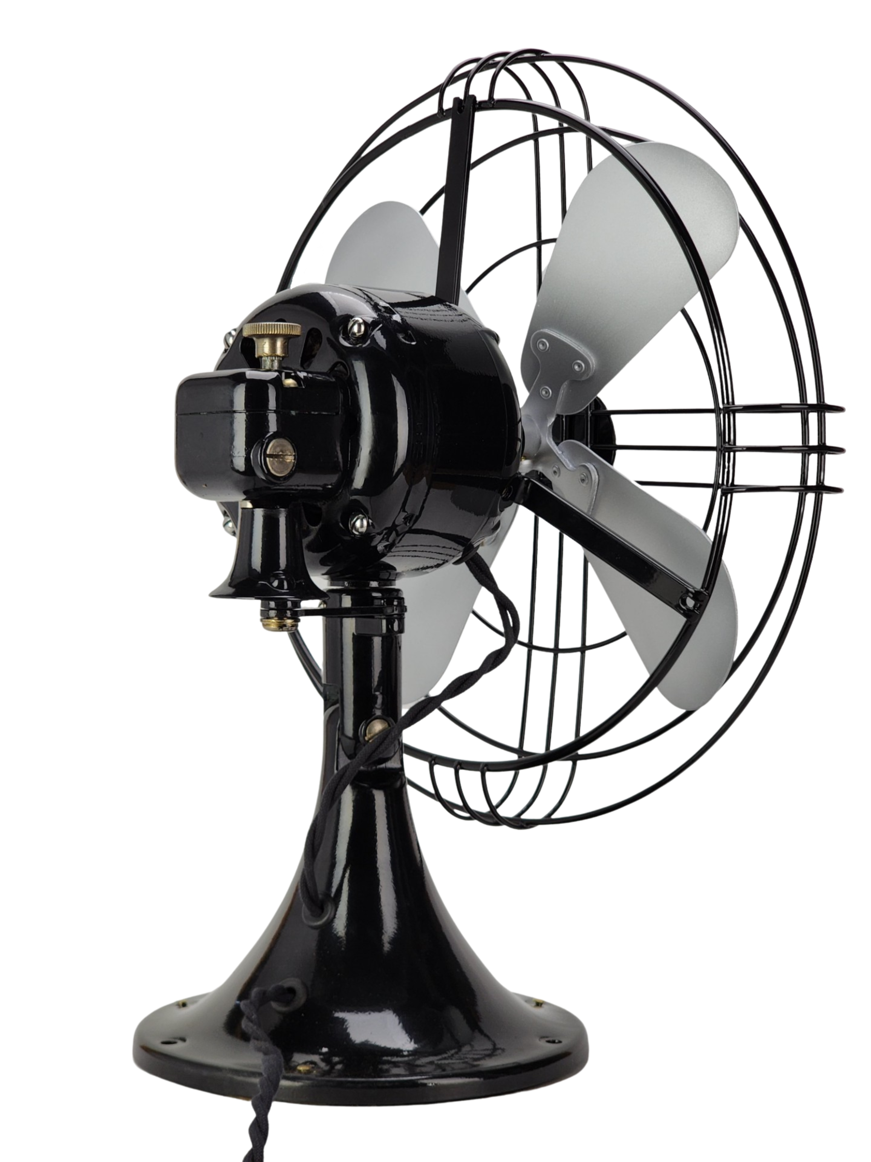 Circa 1938 GE 12" Oscillating Fan Restored 49X929 Antique Fan Supply Co