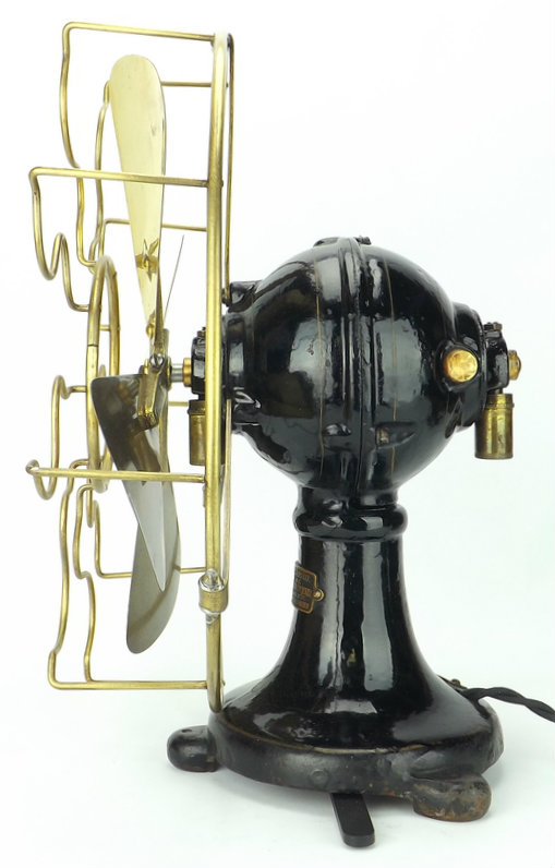 Very Rare 12" DC Sprague Lundell Ball Motor Fan Antique Fan Supply Co