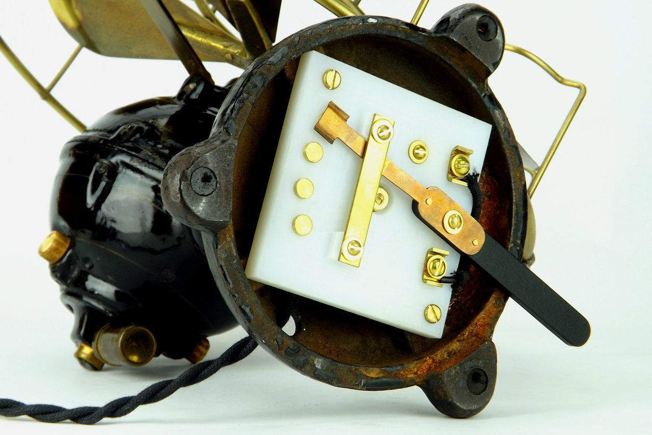 Very Rare 12" DC Sprague Lundell Ball Motor Fan Antique Fan Supply Co