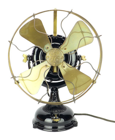 Restored 1904 General Electric GE Pancake Fan - Antique Fan Supply Co