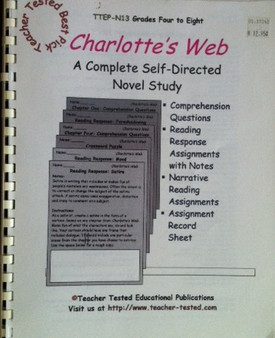 Charlottes Web - A Complete Self-directed Novel Study - Grades Four To Eight (ID14082)