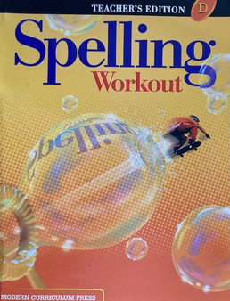 Spelling Workout D - Teachers Edition (ID15790)