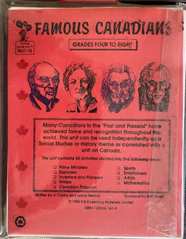 Famous Canadians Grades Four To Eight (ID17397)