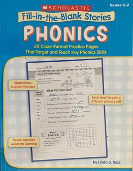 Phonics - 50 Cloze-format Practice Pages That Target And Teach Key Phonics Skills - Grades K-2 (ID17985)