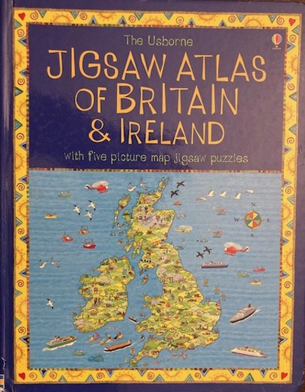 The Usborne Jigsaw Atlas Of Britain And Ireland With Five Picture Map Jigsaw Puzzles (ID16721)