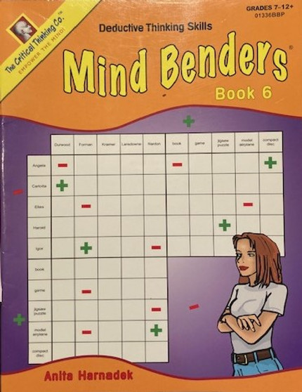 Mind Benders Book 6 - Deductive Thinking Skills - Grades 7 - 12+ (ID17677)