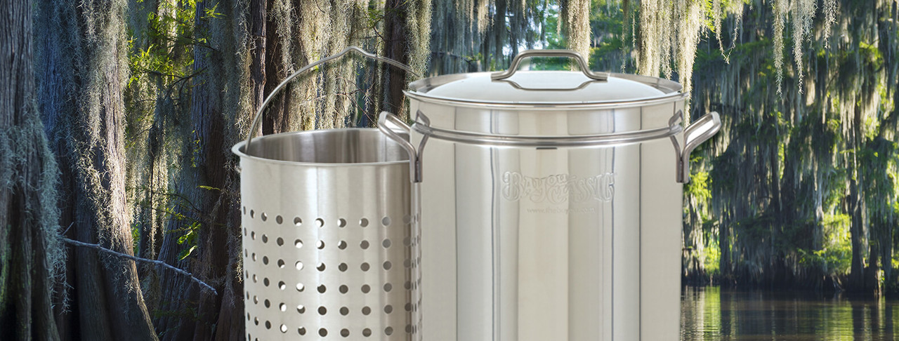 LoCo COOKERS 60-Quart Aluminum Stock Pot and Basket in the Cooking Pots  department at