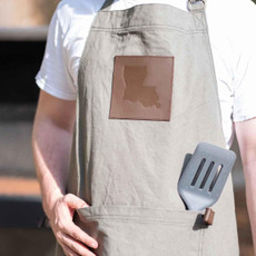 The Royal Standard Louisiana Leather Embossed Apron The Royal Standard Louisiana Leather Embossed Apron