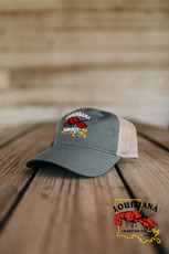 Louisiana Crawfish Company LCC Logo Outdoor Mesh Hat