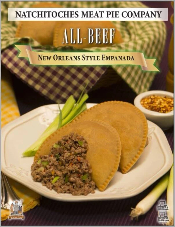 Natchitoches Meat Pies ALL BEEF New Orleans Style Bulk (48)