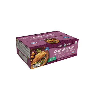 Guidry's 3-7oz Catfish Fillets 4 LB IQF