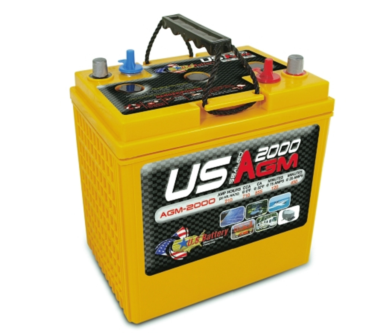 AGM 6V 200Ah (C20) 166Ah (C5) 260x181x247 Batterie Dyno Europe AGM Type  DAB6-180EV