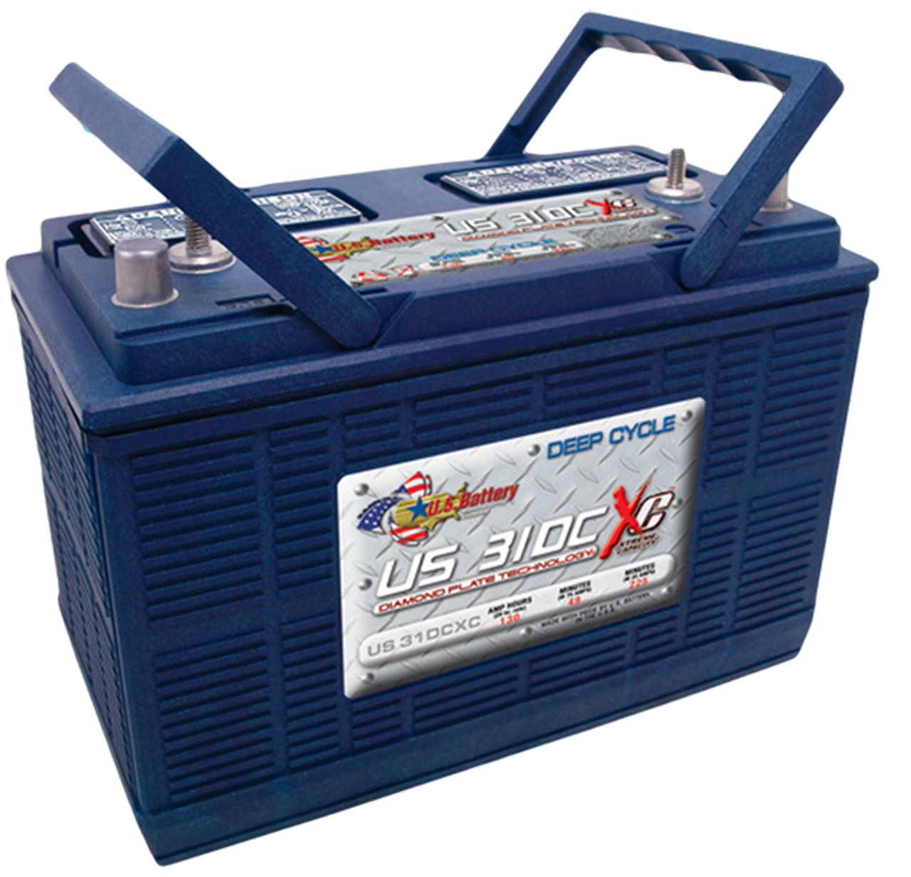 lot de 2 batteries 12V CROWN 130ah pro Deep Cycle  Made in USA
