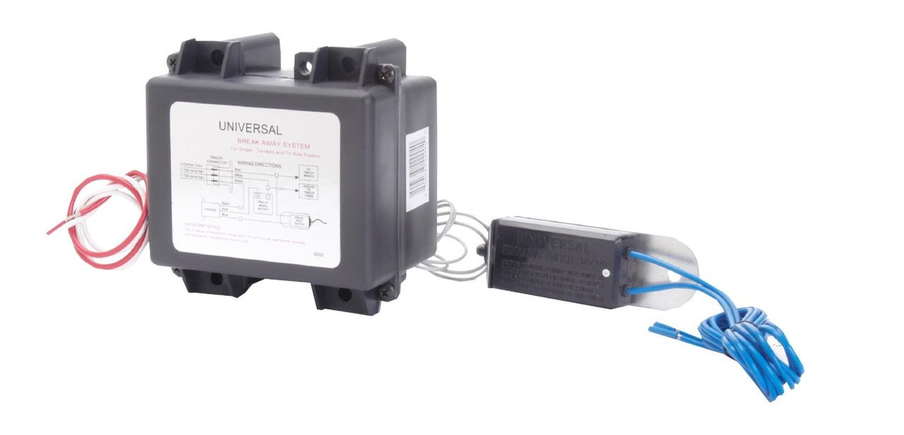 thumbnail image 2 of Universal Trailer Breakaway Kit With 48" Cable - Automatic Brake Safety System For Trailers 2 of 12